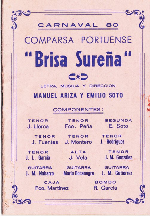 Brisa Sureña - Cancionero