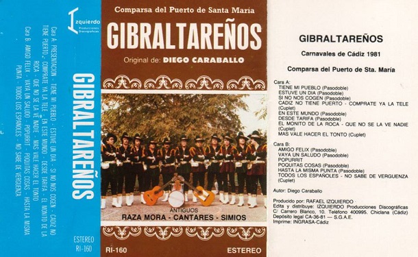 Gibraltareños - Carátula Cassett
