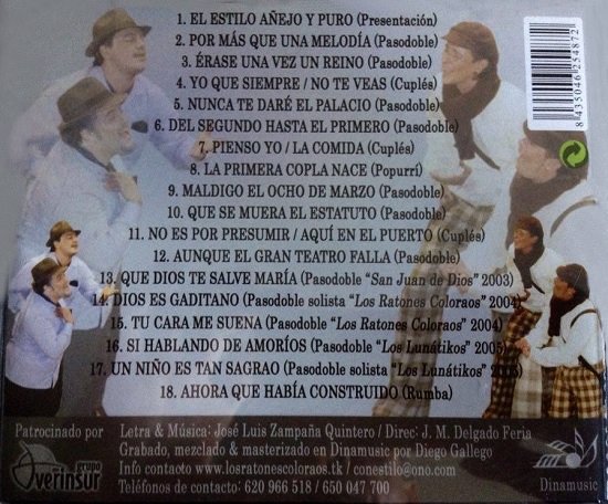 Con Estilo - Contra Portada CD